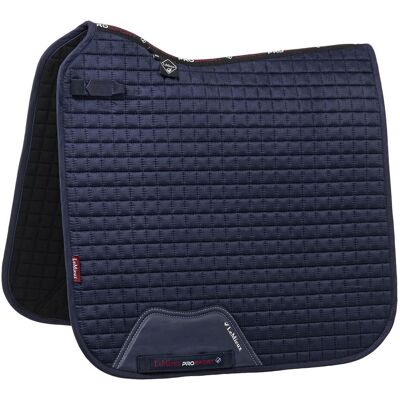 Le Mieux Schabracke Suede Dressage Square, L, navy, DR Le Mieux Schabracke Suede Dressage Square, L, navy, DR