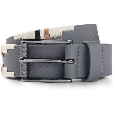 Boss Equestrian Gürtel SIGNATURE grey 95 Boss Equestrian Gürtel SIGNATURE grey 95