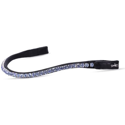 Schockemöhle Sports Stirnband SIENA black/light blue WB Schockemöhle Sports Stirnband SIENA black/light blue WB