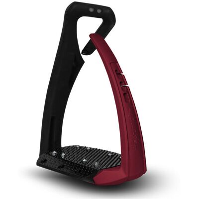 Freejump Steigbügel SOFT'UP PRO PLUS black-pearl red velvet Freejump Steigbügel SOFT'UP PRO PLUS black-pearl red velvet