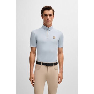 Boss Equestrian Herren Trainingsshirt Pique MATT niagara L Boss Equestrian Herren Trainingsshirt Pique MATT niagara L