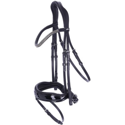 Schockemöhle Sports Trense SP VALENCIA black/patent/silver VB Schockemöhle Sports Trense SP VALENCIA black/patent/silver VB