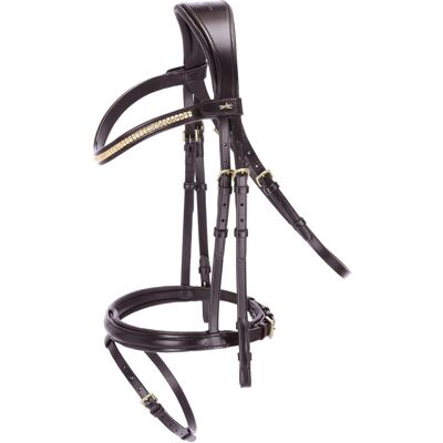 Schockemöhle Sports Trense MONZA C brown/gold VB Schockemöhle Sports Trense MONZA C brown/gold VB