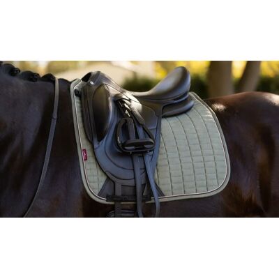 Le Mieux Schabracke Suede Dressage Square, L, rosemary, DR Le Mieux Schabracke Suede Dressage Square, L, rosemary, DR