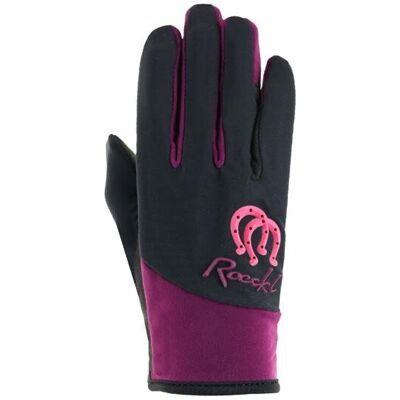 Roeckl Kinder Reithandschuhe KEYSOE black/purple 3 Roeckl Kinder Reithandschuhe KEYSOE black/purple 3