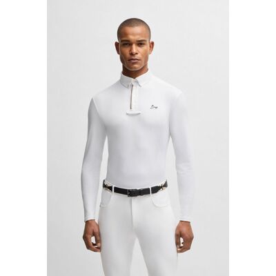 Boss Equestrian Herren Turniershirt NICK white L Boss Equestrian Herren Turniershirt NICK white L