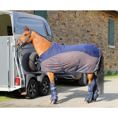 Euroriding Fliegendecke DRY EASY navy/grau 145 Euroriding Fliegendecke DRY EASY navy/grau 145