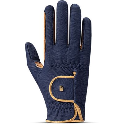 Roeckl Reithandschuhe MALTA RoeckGrip - navy/caramel 8 Roeckl Reithandschuhe MALTA RoeckGrip - navy/caramel 8