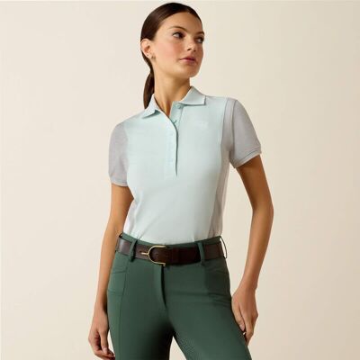Ariat Damen Poloshirt TARYN starlight-heather grey XL Ariat Damen Poloshirt TARYN starlight-heather grey XL