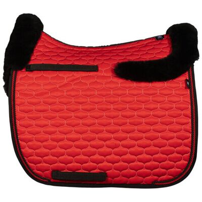 MATTES Schabracke FS26 Glanz, Lammfell, Dressur Gr.L, rot/schwarz MATTES Schabracke FS26 Glanz, Lammfell, Dressur Gr.L, rot/schwarz