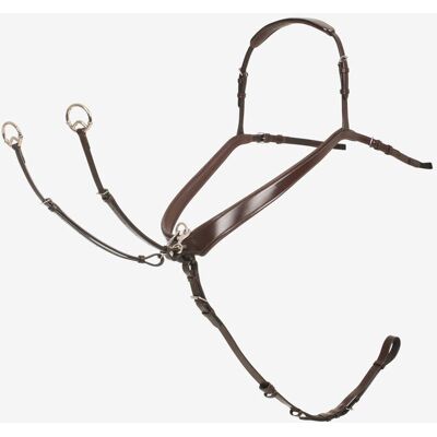 Le Mieux Kudos Vorderzeug Bridge, havana/silver Full Le Mieux Kudos Vorderzeug Bridge, havana/silver Full