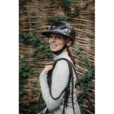 Abus Pikeur Reithelm AirLuxe PURE Long Visor, shiny metallic... Abus Pikeur Reithelm AirLuxe PURE Long Visor, shiny metallic...