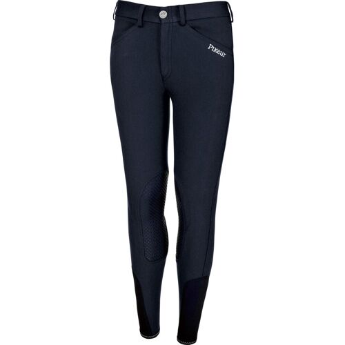 Pikeur Kinder Reithose Brooklyn Grip Kniebesatz, nightblue 146