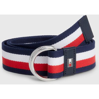 Tommy Hilfiger Damen TH Global Stripe Gürtel, desert sky 75 Tommy Hilfiger Damen TH Global Stripe Gürtel, desert sky 75