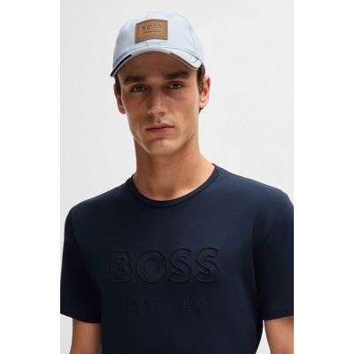 Boss Equestrian Cap LEATHER VINTAGE PATCH niagara 57 Boss Equestrian Cap LEATHER VINTAGE PATCH niagara 57