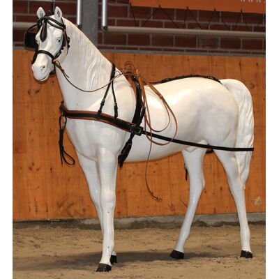 Reitsport Manski Manski Zweispänner Geschirr FREETIME black/cognac SH Reitsport Manski Manski Zweispänner Geschirr FREETIME black/cognac SH