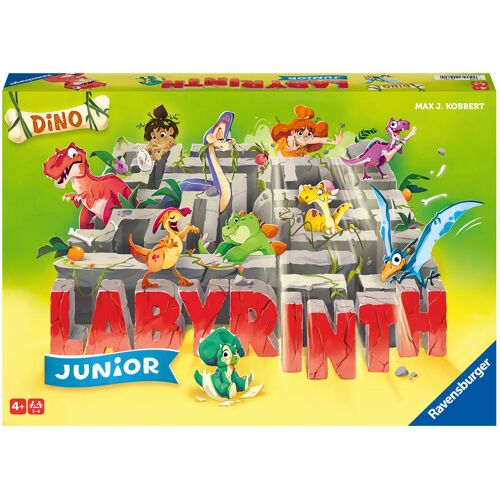 Ravensburger Spieleverlag Ravensburger® 20980 - Dino Junior Labyrinth - Familienklassiker für die Kleinen Spiel für Kinder ab 4 Jahren - Gesellschaftspiel geeignet für 2-4 Spieler Junior-Ausgabe mit Dinosaurier-Thema