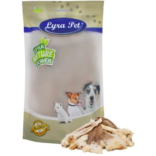 Lyra Pet GmbH 1 kg Lyra Pet® Kaninchenohren mit Fell