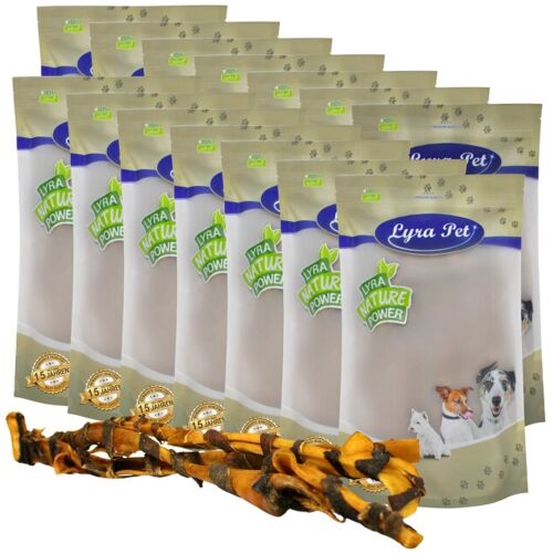 Lyra Pet GmbH 50 Stk. Lyra Pet® Rinderkopfhautstangen mit Pansen ca. 70 cm