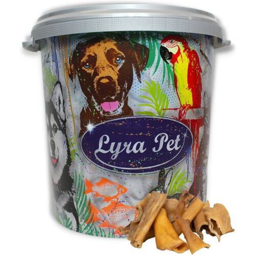 Lyra Pet GmbH 5 kg Lyra Pet® Rinderkopfhaut Abschnitte 4 - 8 cm in 30 L Tonne