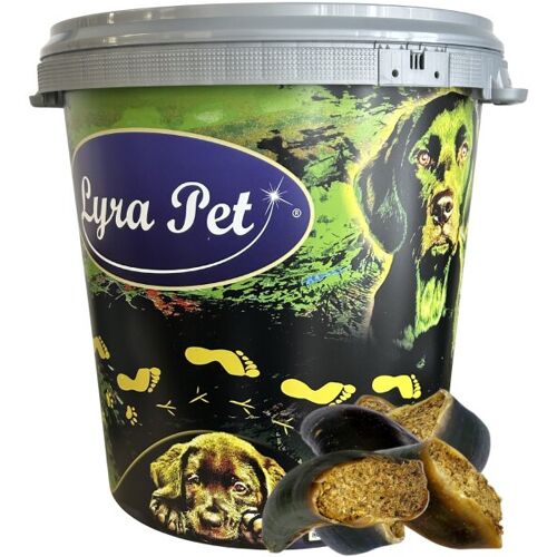 Lyra Pet GmbH 15 Stk. Lyra Pet® Rinderhufe gefüllt mit Pansen und Leber ca. 1,8 kg in 30 L Tonne