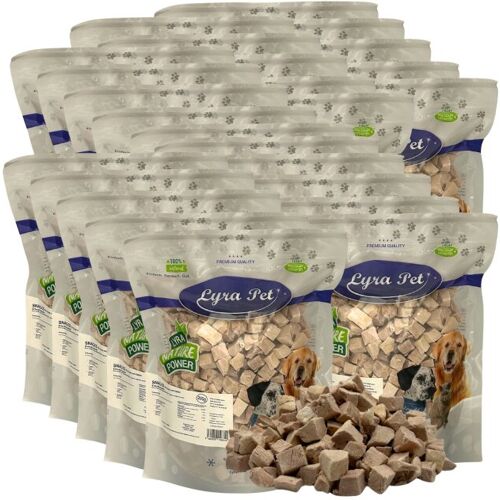 Lyra Pet GmbH 5 kg (25 x 200 g) Lyra Pet® Entenbrustwürfel gefriergetrocknet