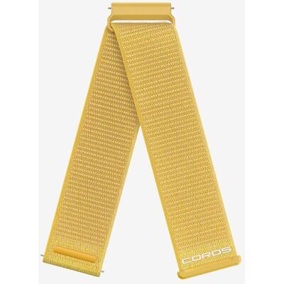 Coros APEX 4 24 mm Nylonarmband gelb Coros APEX 4 24 mm Nylonarmband gelb