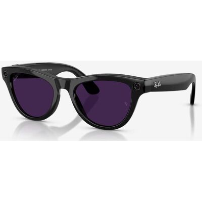 Ray-Ban Meta Skyler Brille schwarz glänzend Klar-Amethyst Transitions photochrom unisex Ray-Ban Meta Skyler Brille schwarz glänzend Klar-Amethyst Transitions photochrom unisex