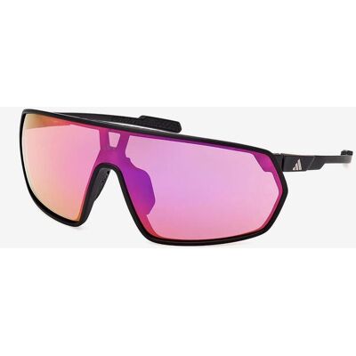adidas SP0088 Sport Brille schwarz mit lilanen verspiegelten Gläsern unisex adidas SP0088 Sport Brille schwarz mit lilanen verspiegelten Gläsern unisex