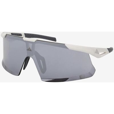 adidas Sport SP0106 Brille weiß mit grauen verspiegelten Gläsern unisex adidas Sport SP0106 Brille weiß mit grauen verspiegelten Gläsern unisex