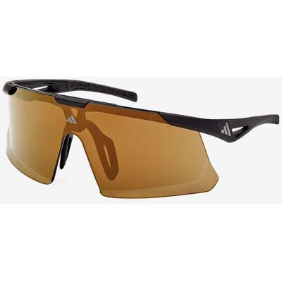 adidas Sport SP0107 Brille schwarz mit braunen verspiegelten Gläsern unisex adidas Sport SP0107 Brille schwarz mit braunen verspiegelten Gläsern unisex