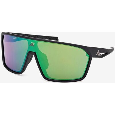 adidas Sport SP0108 Brille schwarz mit grünen verspiegelten Gläsern unisex adidas Sport SP0108 Brille schwarz mit grünen verspiegelten Gläsern unisex