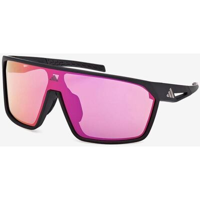 adidas Sport SP0108 Brille schwarz mit rosanen verspiegelten Gläsern unisex adidas Sport SP0108 Brille schwarz mit rosanen verspiegelten Gläsern unisex