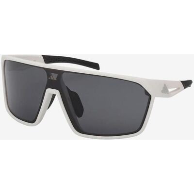 adidas Sport SP0108 Brille weiß mit schwarzen verspiegelten Gläsern unisex adidas Sport SP0108 Brille weiß mit schwarzen verspiegelten Gläsern unisex