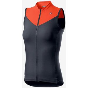 Castelli Solaris Damen Trikot ärmellos dunkelblau/orange-rosa - XL female Castelli Solaris Damen Trikot ärmellos dunkelblau/orange-rosa - XL female