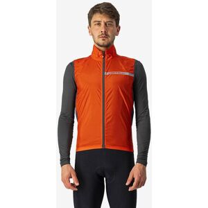 Castelli Squadra Stretch Windweste leicht orange-rot/dunkelgrau - S male Castelli Squadra Stretch Windweste leicht orange-rot/dunkelgrau - S male
