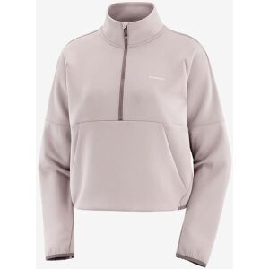 Salomon SHKout Half Zip Crop Damen Sweatshirt hellviolett - L female Salomon SHKout Half Zip Crop Damen Sweatshirt hellviolett - L female