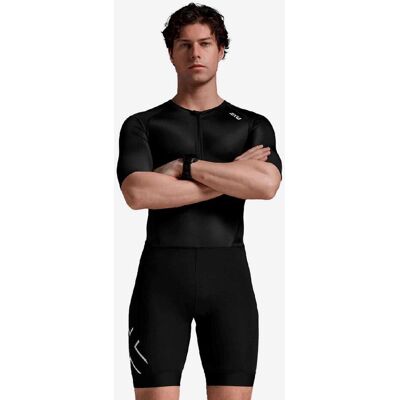 2XU Core Kurzarm-Trisuit schwarz/weiß - S male 2XU Core Kurzarm-Trisuit schwarz/weiß - S male