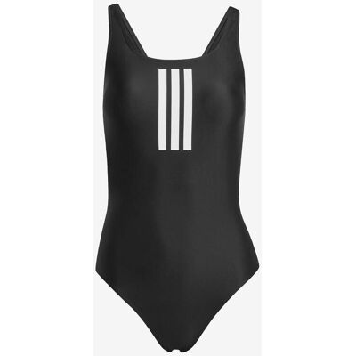 adidas V-Back 3-Stripes Badeanzug schwarz weiß Damen - 34 female adidas V-Back 3-Stripes Badeanzug schwarz weiß Damen - 34 female