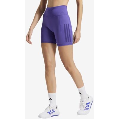 adidas Optimé 3-Stripes Shorts Damen Leggings violett - M female adidas Optimé 3-Stripes Shorts Damen Leggings violett - M female