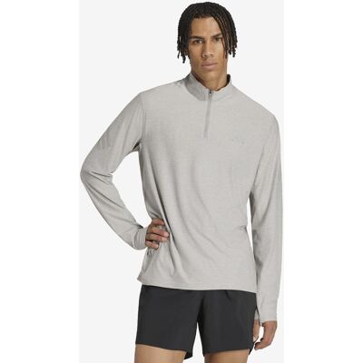 adidas ADI365 Climacool Running Half-Zip Sweatshirt hellgrau - XL male adidas ADI365 Climacool Running Half-Zip Sweatshirt hellgrau - XL male
