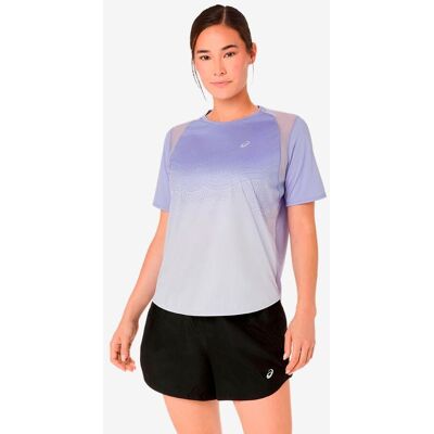 ASICS Road Fade Damen T-Shirt blau weiß - S female ASICS Road Fade Damen T-Shirt blau weiß - S female
