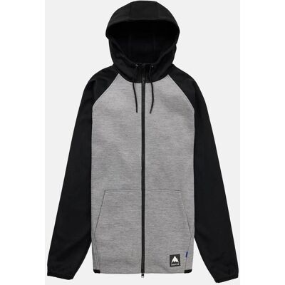 Burton Crown Full Zip Kapuzenjacke grau/schwarz - M male Burton Crown Full Zip Kapuzenjacke grau/schwarz - M male