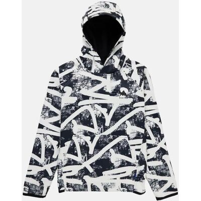 Burton Crown Weatherproof Pullover Kinder Hoodie weiß/schwarz - M unisex Burton Crown Weatherproof Pullover Kinder Hoodie weiß/schwarz - M unisex