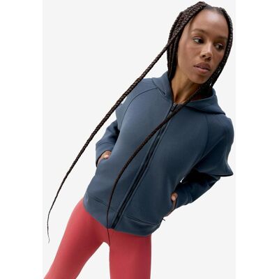 Born Living Yoga Elsa Damen Sweatshirt mit Reißverschluss blau - M female Born Living Yoga Elsa Damen Sweatshirt mit Reißverschluss blau - M female