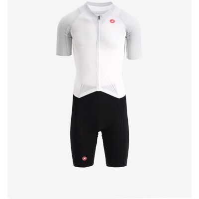 Castelli Free San Remo 3 Rosso Corsa Kurzarm-Trisuit weiß - XXL male Castelli Free San Remo 3 Rosso Corsa Kurzarm-Trisuit weiß - XXL male