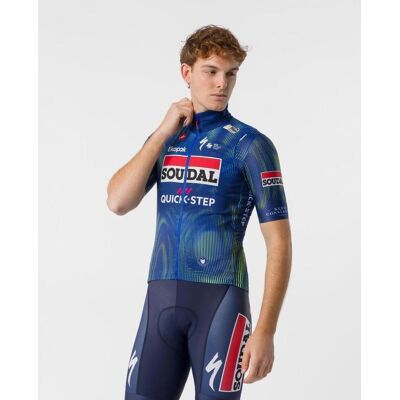 Castelli Soudal Quick-Step 2026 Pro Wind Weste blau limette - M male Castelli Soudal Quick-Step 2026 Pro Wind Weste blau limette - M male