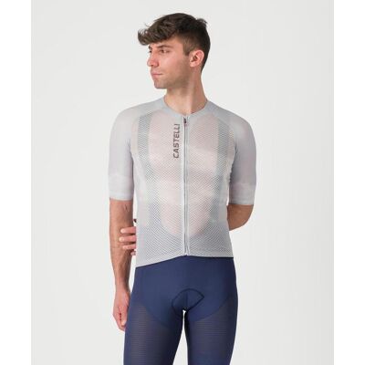 Castelli Climber's A/C Rosso Corsa Kurzarmtrikot silbergrau - M male Castelli Climber's A/C Rosso Corsa Kurzarmtrikot silbergrau - M male