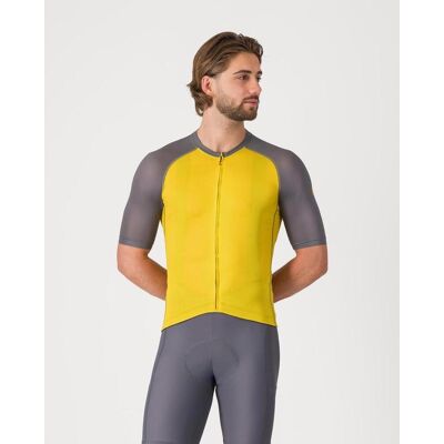Castelli Unlimited Endurance 3 Kurzarmtrikot gelb mango rauchgrau - M male Castelli Unlimited Endurance 3 Kurzarmtrikot gelb mango rauchgrau - M male
