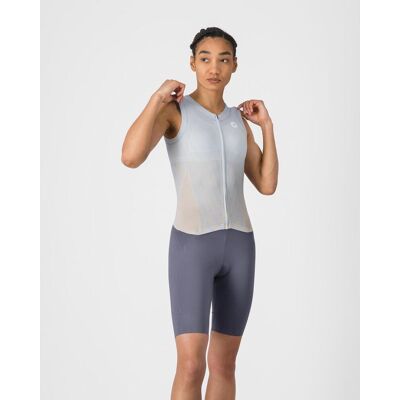 Castelli Free San Remo 3 Rosso Corsa Damen Anzug kurz grau hell rauchgrau - S female Castelli Free San Remo 3 Rosso Corsa Damen Anzug kurz grau hell rauchgrau - S female